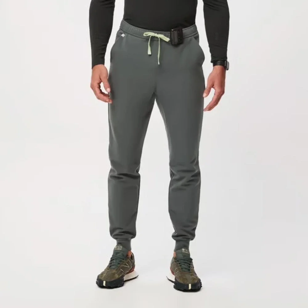 FIGS Mens Tansen Jogger Pants Green Gray Drawstring Style MXXSW2004 Size XL